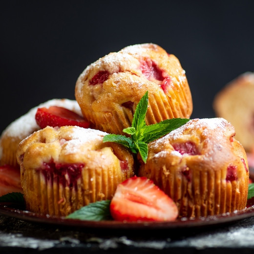 pHresh Strawberry-Blend Muffins